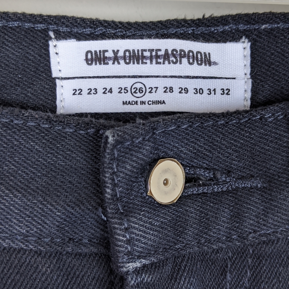 One Teaspoon | Black Cutout Mom Jeans-E34 - Picture 8 of 8